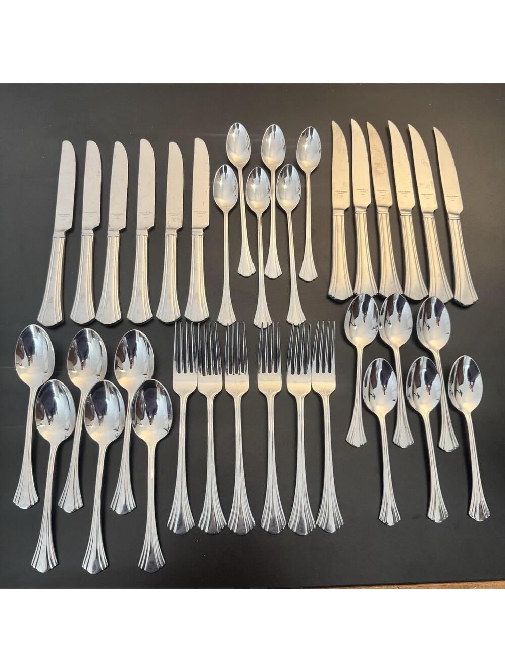 36 Reed & Barton COUNTRY FRENCH Flatware 6pc Place Setting for 6 18/10 Stainless